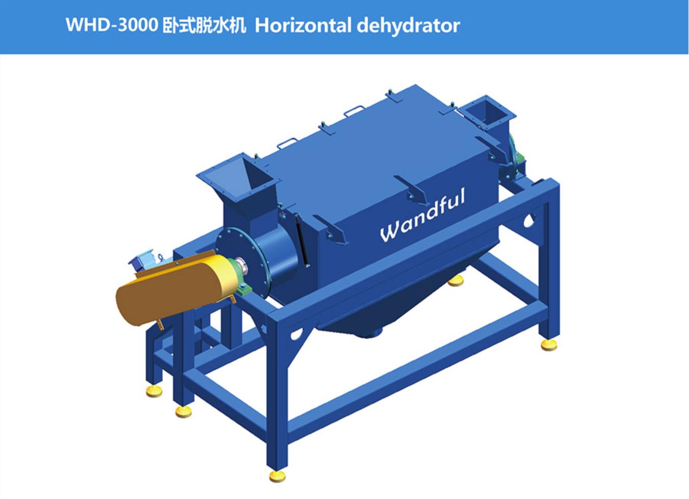 Wandful Stainless Steel Recycled Plastic Dewatering Machine PE Sheet Spin Dryer Water-washing Plastic Dehydrator PP Polypropylene Spin Dryer Slicing Material Dehydrator Spot PE Dehydrator Plastic Sheet Cleaning Spin Dryer Plastic PE Pellet Horizontal Dewatering Machine