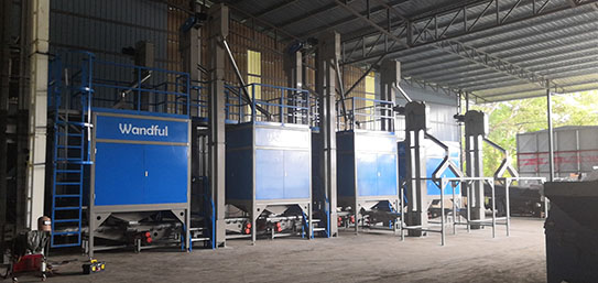 Malaysia customer large production plastic wisdom sorting line WPSSS-4000